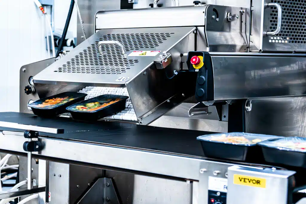HACCP safe vacuum-sealed prepared meals using HACCP-approved food safety methods