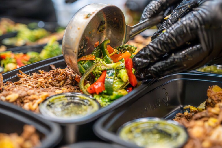 Prepped with care from meal prep services.