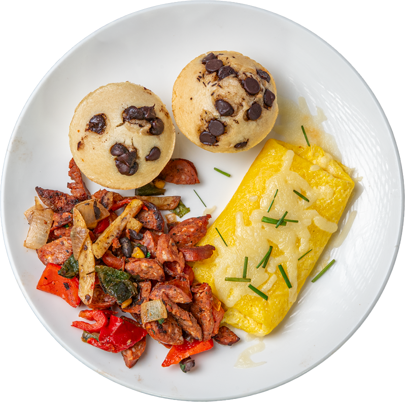 Double chocolate Protein Muffin