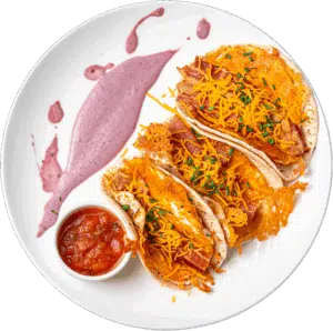 Breakfast Bacon and Egg Taco