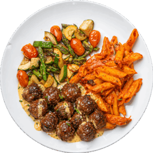 BBQ Pasta and Meatball