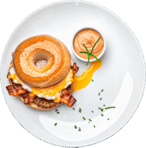 Bacon Egg Cheddar Bagel