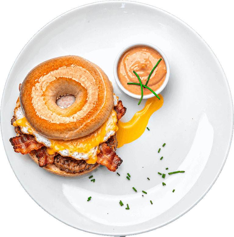 Bacon Egg Cheddar Bagel