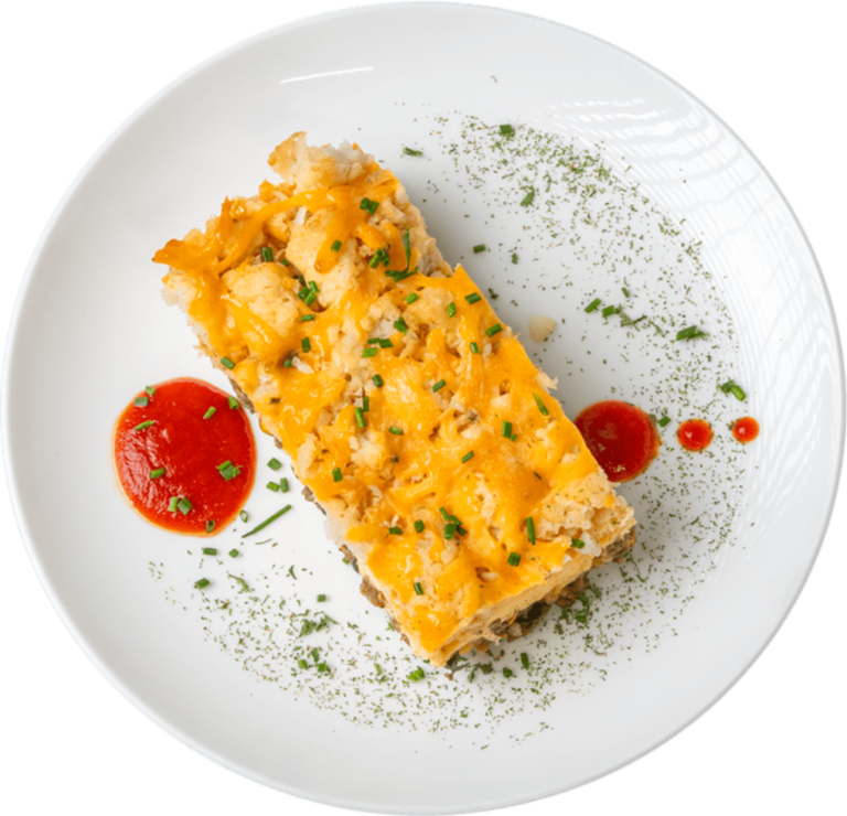 Bacon, Egg & Cheese Tater Tot Bake