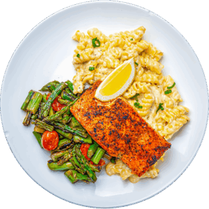 Alfredo Salmon pasta