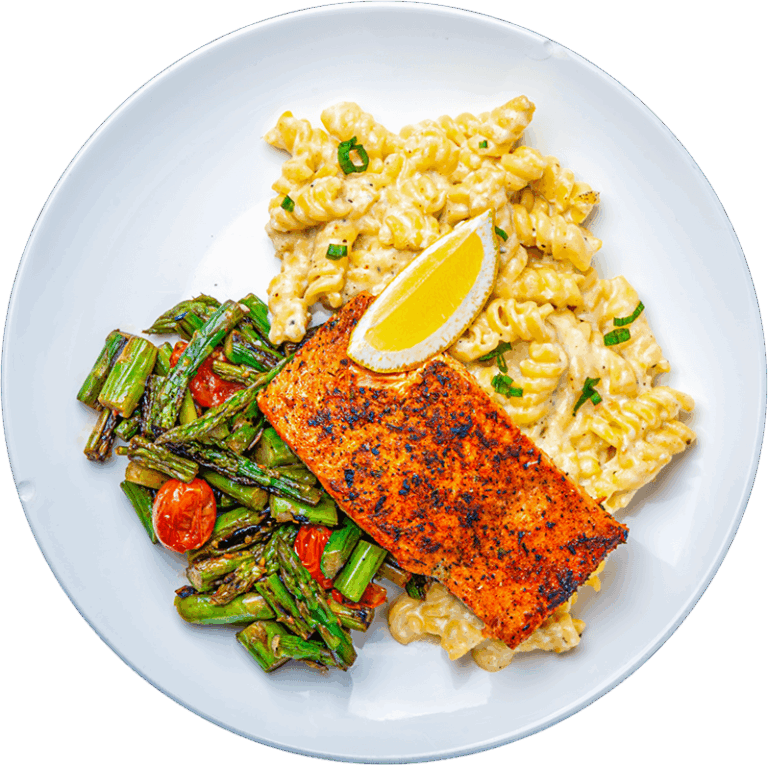 Alfredo Salmon pasta