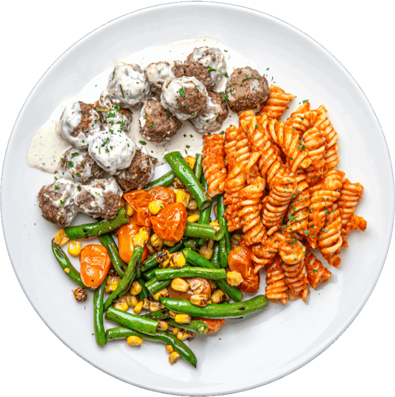 BBQ Pasta and Meatball