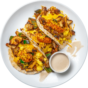 Chicken Fajita Breakfast Taco