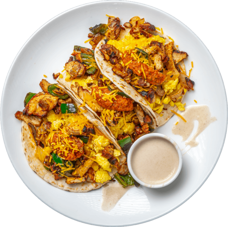 Chicken Fajita Breakfast Taco