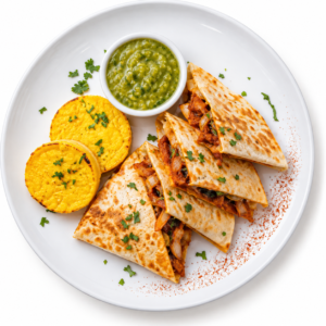 Pork Al Pastor Breakfast Quesadilla