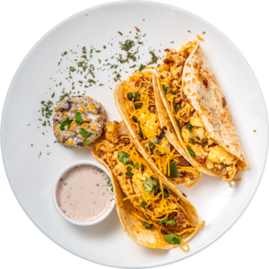 Chorizo Scramble Taco