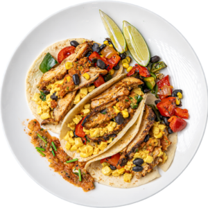 Chicken Fajita Breakfast Taco