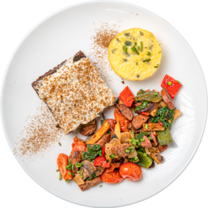 Peanut Butter Topped Protein Brownie