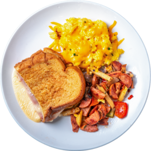 Ham and Cheese Stuffed French Toast