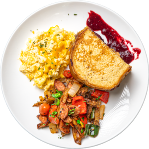 Mixed Berry Chia Peanut Butter French Toast