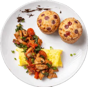 Cranberry Breakfast Protein Muffin