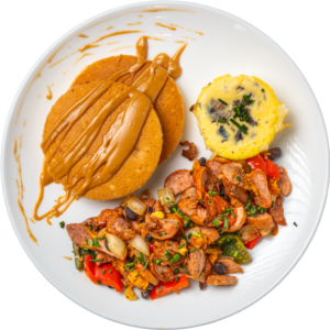 Peanut Butter Chocolate Protein Pancakes