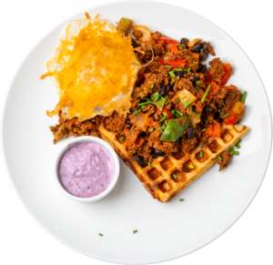 Cornbread Cheddar and Jalapeno Waffles