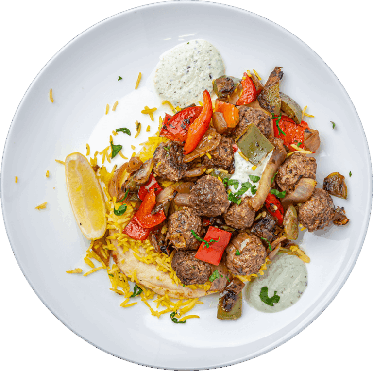 Beef Kofta Naan Wrap