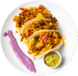 Breakfast Chorizo Egg and Potato Taco