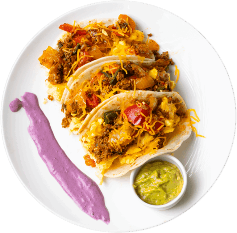 Breakfast Chorizo Egg and Potato Taco