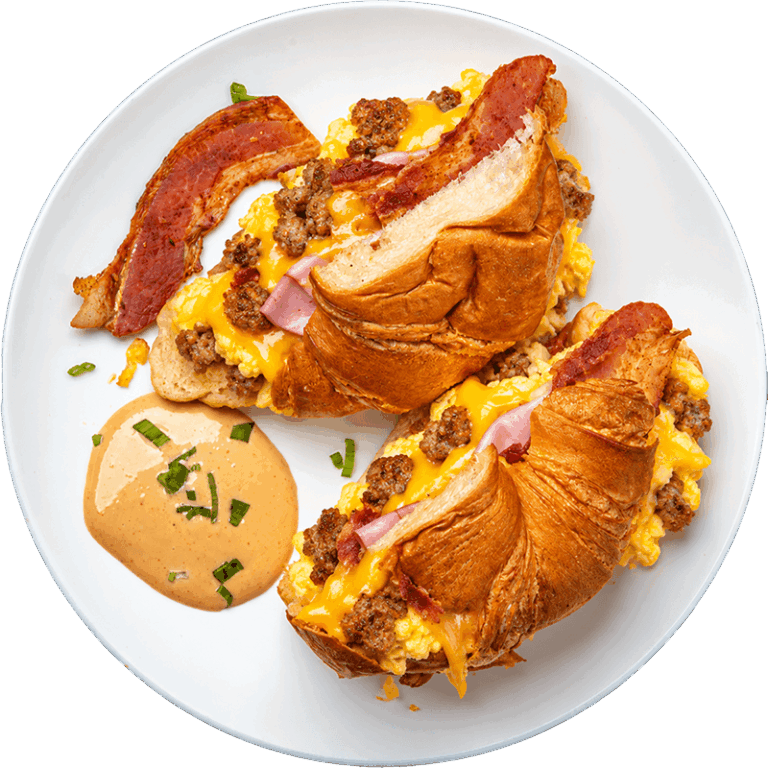 Sausage Egg and Cheese Croissant