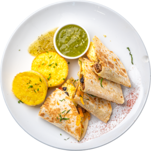 Chorizo Egg and Potato Quesadilla