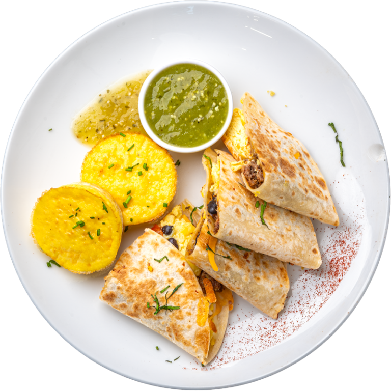Chorizo Egg and Potato Quesadilla