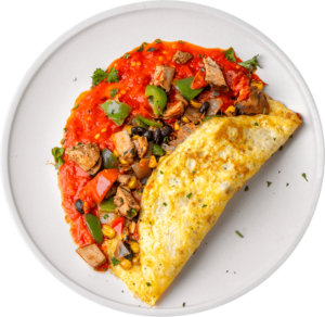 Fajita Chicken Omelet
