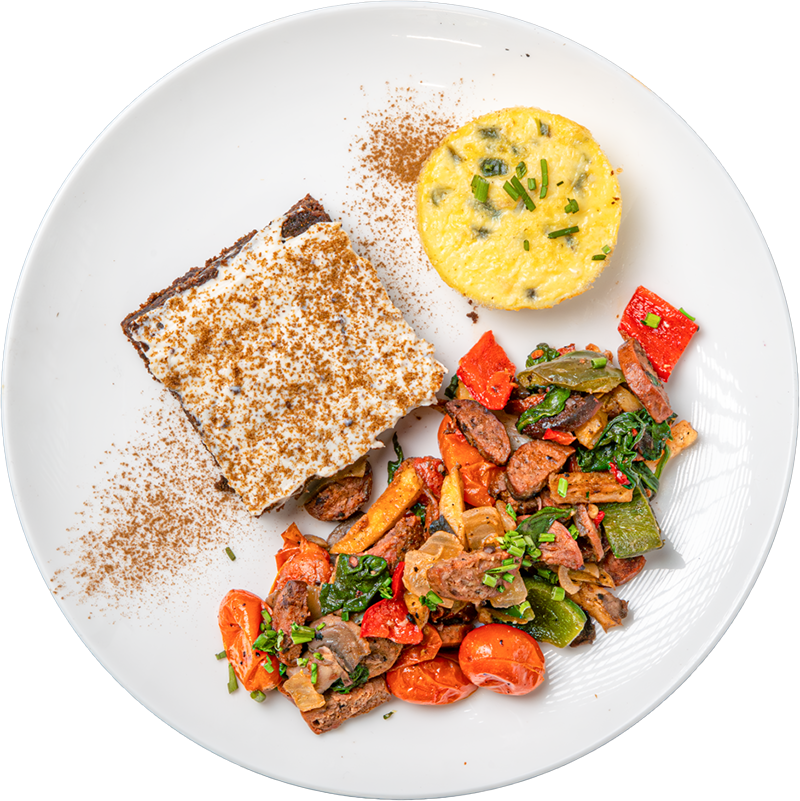 Cinnamon Roll Protein Brownie