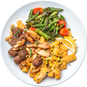 Cajun Chicken and Meatballs
