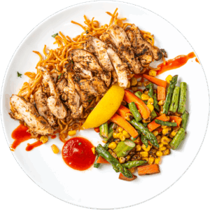 Jerk Chicken Pineapple Chow Mein