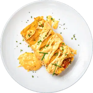 Cheesy Potato And Sausage Scramble Bake