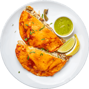 Cheesy Birria Beef and Cilantro Rice Quesadilla