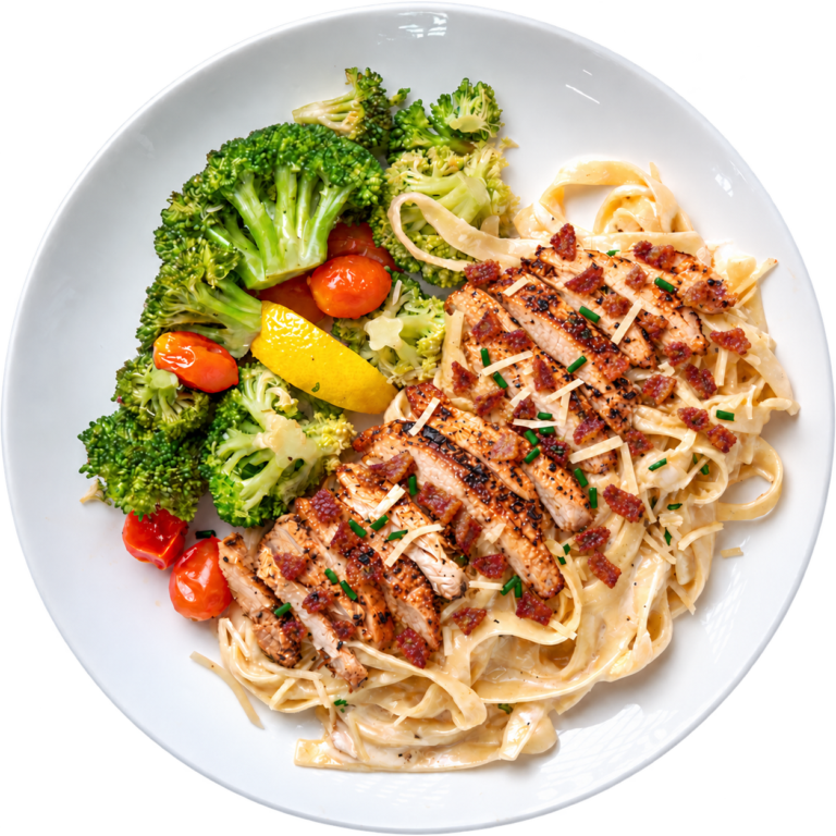 Chicken and Bacon Alfredo