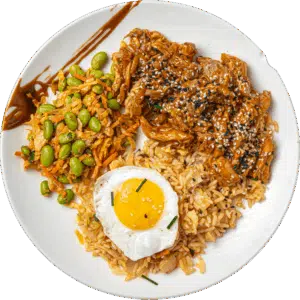 Korean BBQ And Kimchi Fried Rice