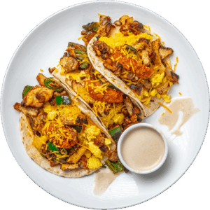 Chicken Fajita Breakfast Taco