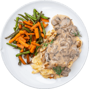 Chicken Marsala over Mashed Potato