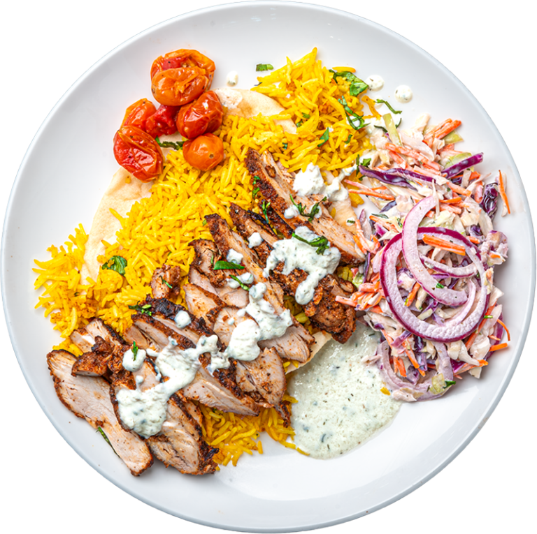 Greek Chicken Naan Wrap