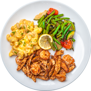 Chicken and Shrimp Cajun Mac and Cheese