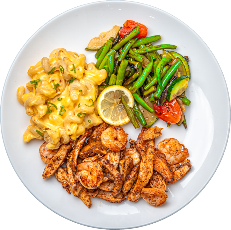 Chicken and Shrimp Cajun Mac and Cheese