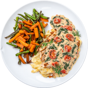 Tuscan Chicken with Mash Potato