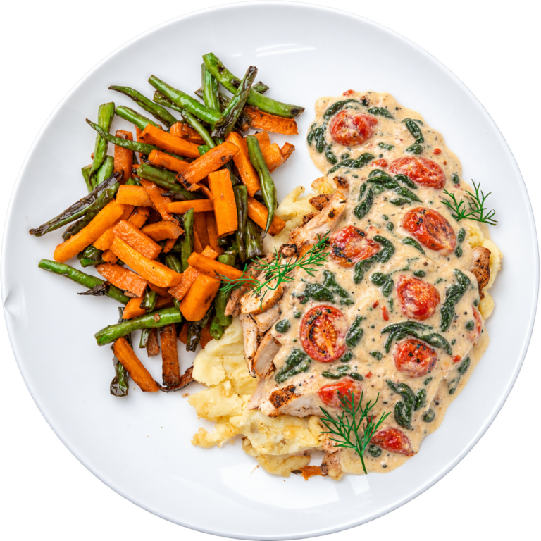 Tuscan Chicken with Mash Potato