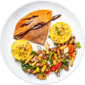 Banana Peanut Butter Crepe