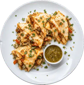 Cheesy Birria Beef and Cilantro Rice Quesadilla