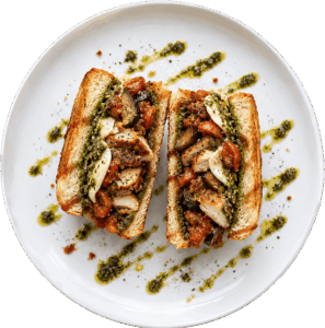 Chicken Pesto Sourdough Sandwich