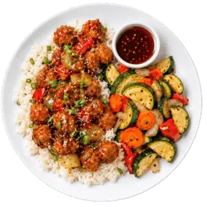Asian Orange Turkey Meatballs
