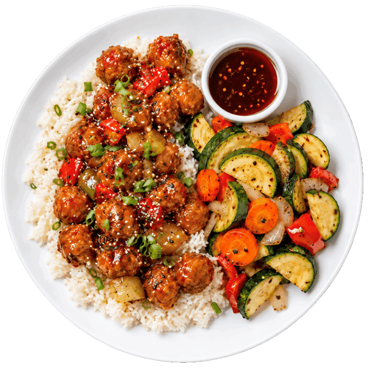 Asian Orange Turkey Meatballs