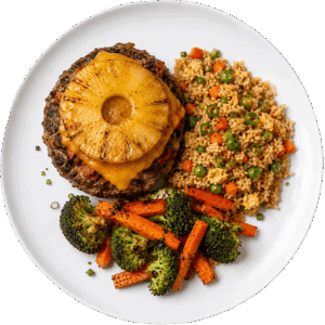 Hawaiian Bacon Cheddar Beef Patty