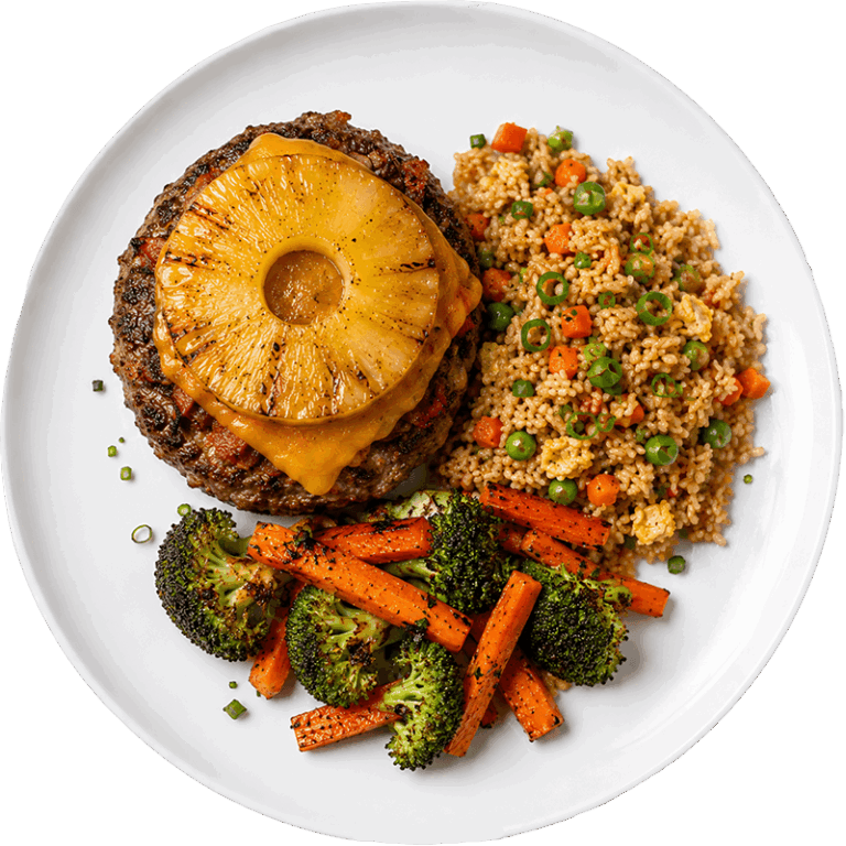 Hawaiian Bacon Cheddar Beef Patty